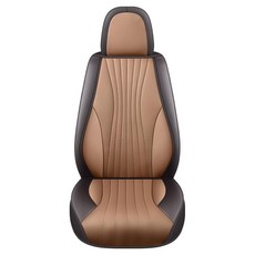 River Fox 汽車用絎縫透氣坐墊及全包覆型椅背套組, 棕色, 1套