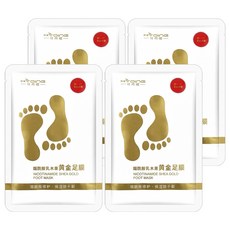 HYQING 花月情 乳木果黃金去角質脫皮保濕足膜 S344, 55g, 1雙, 4包