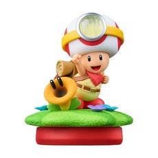 Nintendo 任天堂 超級瑪利歐兄弟驚奇系列 amiibo 公仔, 奇諾比奧隊長 + 閒聊花花, 1個, 單一商品