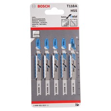 BOSCH 博世 台灣公司貨 線鋸片 T118A 5支, 1組