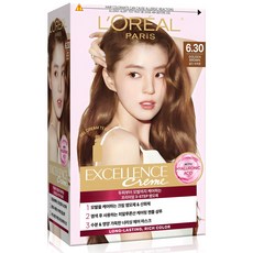 L'OREAL PARiS 巴黎萊雅 優媚霜三重護髮染髮霜 6.30, 焦糖金棕色, 1個