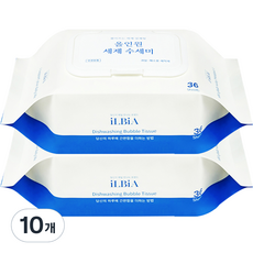 iLBiA 抽取式一次性洗劑一體型多合一菜瓜布, 10個, 單一顏色, 36入