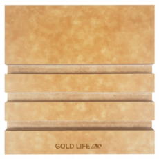 GOLD LIFE 高密度不吸水木纖維砧板架 厚度0.6cm專用 12.2 x 12.2 x 1.2cm, 砧板架, 1個, 原木色