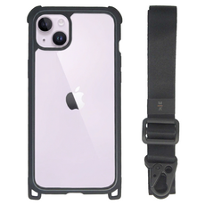 MAGEASY Odyssey+ 手機 手機殼 iPhone 14 Plus 超軍規防摔 掛繩 金屬黑 + 神祕黑