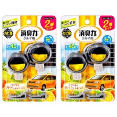 ST 雞仔牌 消臭力 車用夾式芳香劑 柑橘香, 6.4ml, 2組