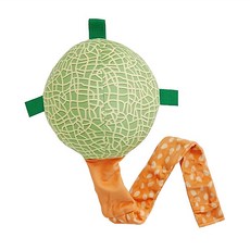 Petio 派地奧 互動拉扯水果造型玩具 犬用 柔軟材質 適用小型犬~中型犬, 哈密瓜, 1個