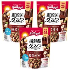 Kellogg's 家樂氏 Granola 纖穀脆 榛果可可, 300g, 3包