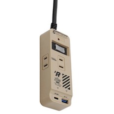 REMEMBER OUTDOOR 3座延長線 2PIN 448g 1.8m 沙漠黃, 1條