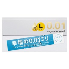 SAGAMI 相模 元祖 001 極潤裝衛生套 大碼 L, 1盒, 12片