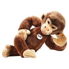 Steiff 德國金耳釦泰迪熊 黃標玩偶 Jocko Chimpanzee, 70cm, 棕色, 1個