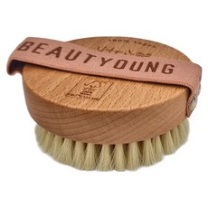 BEAUTYOUNG 妝漾 舒活肌膚美體乾刷, 木頭色, 1個裝, 1個