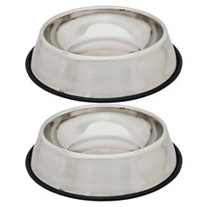 寵物夢工廠 不鏽鋼碗 5號 29.5 x 29.5 x 6cm, 不鏽鋼, 2個