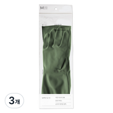 Saengong 生活工作所 乳膠手套, 深綠色, 中(M), 3包