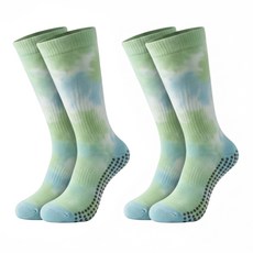 PORA BELLA 扎染止滑中筒瑜珈襪 2雙 YOGA SOCKS YG002