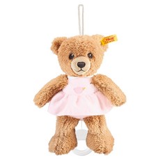 Steiff 德國金耳釦泰迪熊 嬰幼兒音樂鈴 小熊, Sleep well bear music box pink, 1個