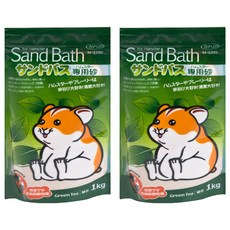 Canary 旬之味 小動物專用浴砂 M-C280 綠茶香 1kg, 2包