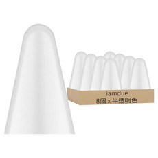 iamdue Apple Pencil 1/2代 磁吸矽膠筆尖套, 半透明色, 8個