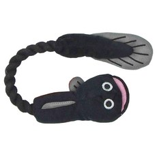 PET PARADISE 寵物玩具 咬繩, 鰻魚 黑色, 1個