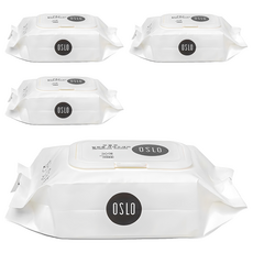 OSLO 洗劑一體型抽取式一次性菜瓜布, 30個, 白色, 4個