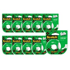 3M Scotch 神奇膠帶 810 膠帶臺 18mm x 30m, 半透明, 10個