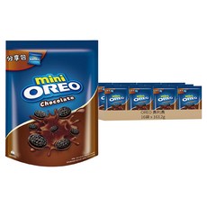 OREO 奧利奧 迷你夾心餅乾 巧克力口味分享包 8包入, 163.2g, 16袋