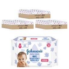 Johnson's 嬌生 嬰兒純水柔濕巾, 20張, 144包