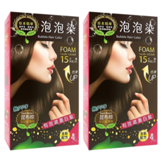 Moon17 夢17 草本泡泡染髮乳 20ml*2包, 昆布棕, 2盒