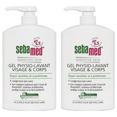 sebamed 施巴 pH5.5 潔膚露 附壓頭 (平行輸入), 2瓶, 1L