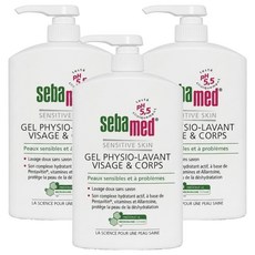 sebamed 施巴 pH5.5 潔膚露 附壓頭 (平行輸入), 3瓶, 1L