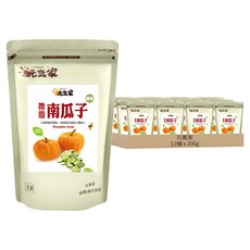 元氣家 綠茶帶殼南瓜子, 12個, 200g