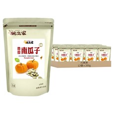 元氣家 茶香帶殼南瓜子, 12個, 200g