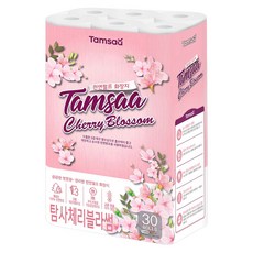 TAMSAA 三層捲筒衛生紙 櫻花香, 27m, 30捲, 1袋