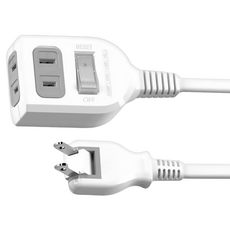 iPlus 保護傘 1切2座2P延長線, 1.8m, PU-2122, 1條