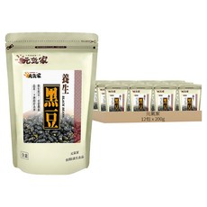 元氣家 養生黑豆, 12包, 200g