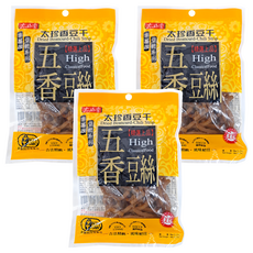 太珍香 五香豆絲 黃, 3包, 90g