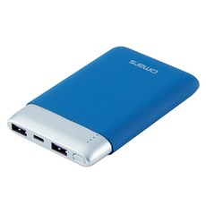 omars 炫彩系行動電源 PD20W 10000mAh USB-A + USB-C, OMPB10FK-BL, 藍色