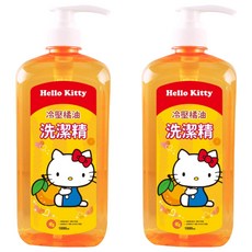 AKIRA 御衣坊 HELLO KITTY 橘油濃縮洗潔精, 1L, 2瓶