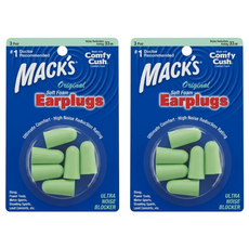 MACK'S 美國 泡棉耳塞 湖藍色, 2組, 3副