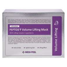 MEDIPEEL 美蒂菲 台灣公司貨 九胜肽緊緻面膜 25ml, 50片, 1盒