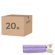 蓬鬆髮捲夾 10.5 x 3.1cm, 紫色, 20個
