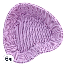 BeurreokMateu 粉彩藤籃心形, 6個, 紫色