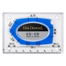 Ebisu DiAMONd MINI系列 卡片式水平尺 藍, 1個