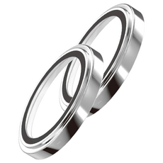 imos 藍寶石鏡頭保護鏡 鋁合金材質 銀色 2顆, 1套