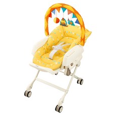 Combi 康貝 Letto 安撫餐搖椅 手動款MT Joy, Yellow
