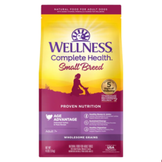 WELLNESS 寵物健康 小型熟齡犬 全方位乾飼料, 新鮮火雞肉, 1.8kg, 1袋