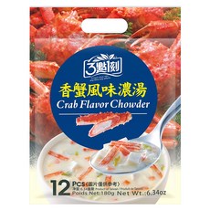 3點1刻 香蟹風味濃湯 12包, 180g, 1袋