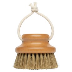fA brushes 森詠木香 圓形馬毛植纖身體按摩刷, 1個, 棕色, 1入