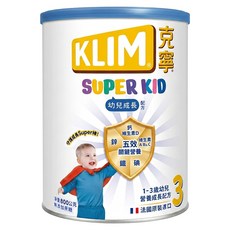 KLIM 克寧 Super Kid 幼兒營養成長配方奶粉 3號, 800g, 1罐