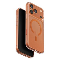 UNIQ ClearVue 手機 磁吸雙料 保護殼 iPhone 17 Pro Max MagSafe 防摔 相機鈕 透橘色 熱塑性聚氨酯+聚碳酸酯 無保固