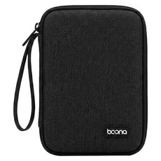baona 包納 耳機 豆腐頭收納袋, BN-F003, 黑色, 1個